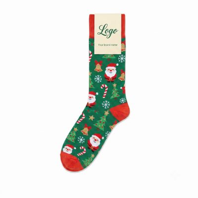Custom Holiday Themed Crew Socks - Detail A